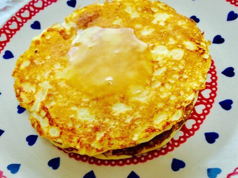 生パン粉で♡はちみつココパンケーキ